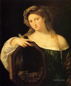  Tiziano Oil Painting - Profane Love or Vanity 1514 Tiziano Titian
